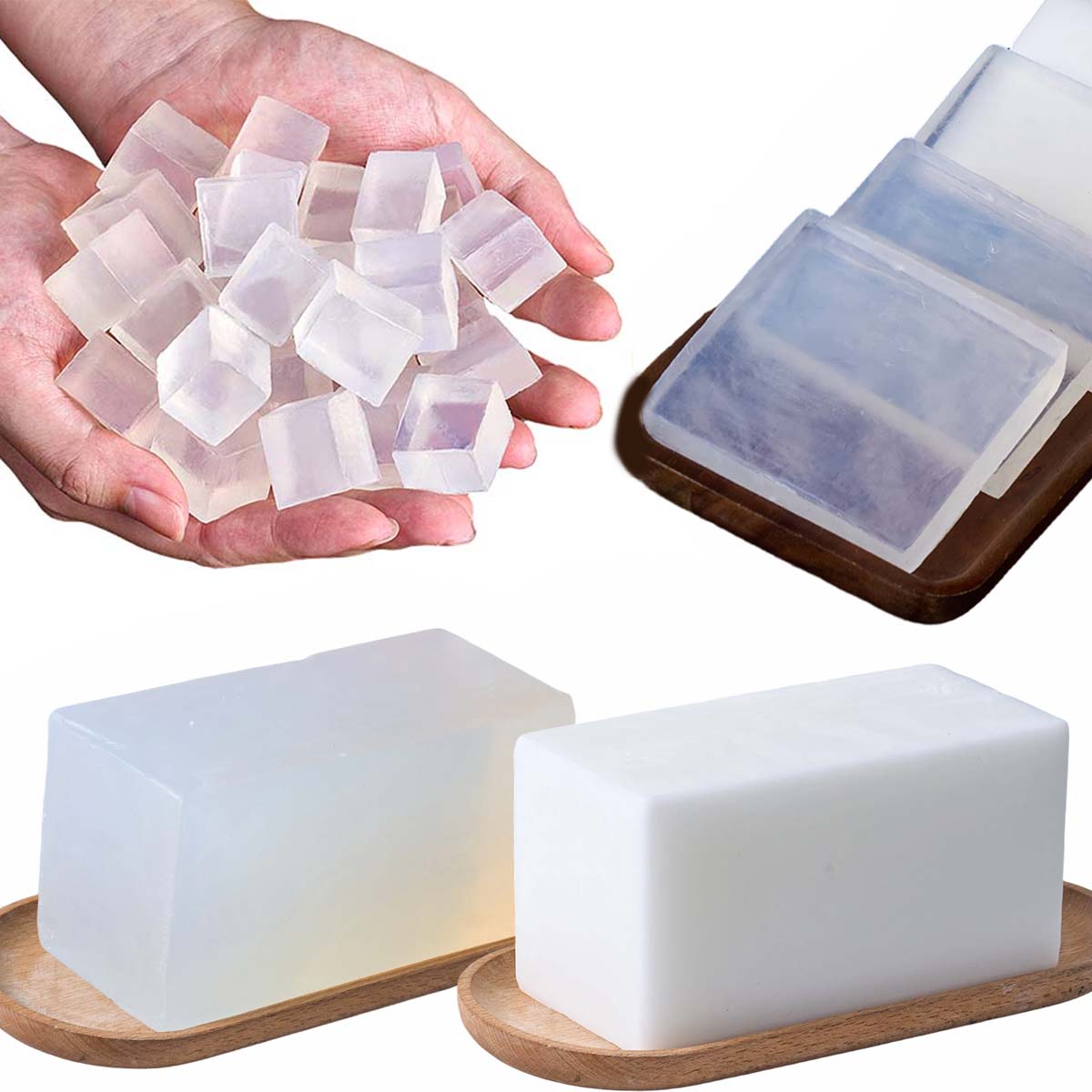 Soap Making Base - 1000g Glycerin Soap Base DIY Handmade