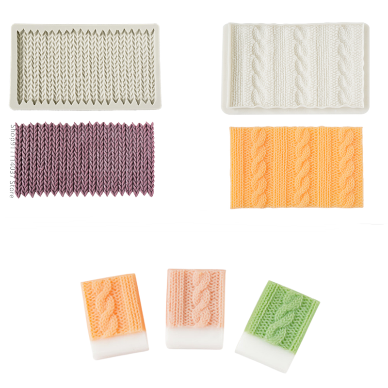 Soap Making Vendors - 1PCS Sweater Crochet Kniting Pattern Soap