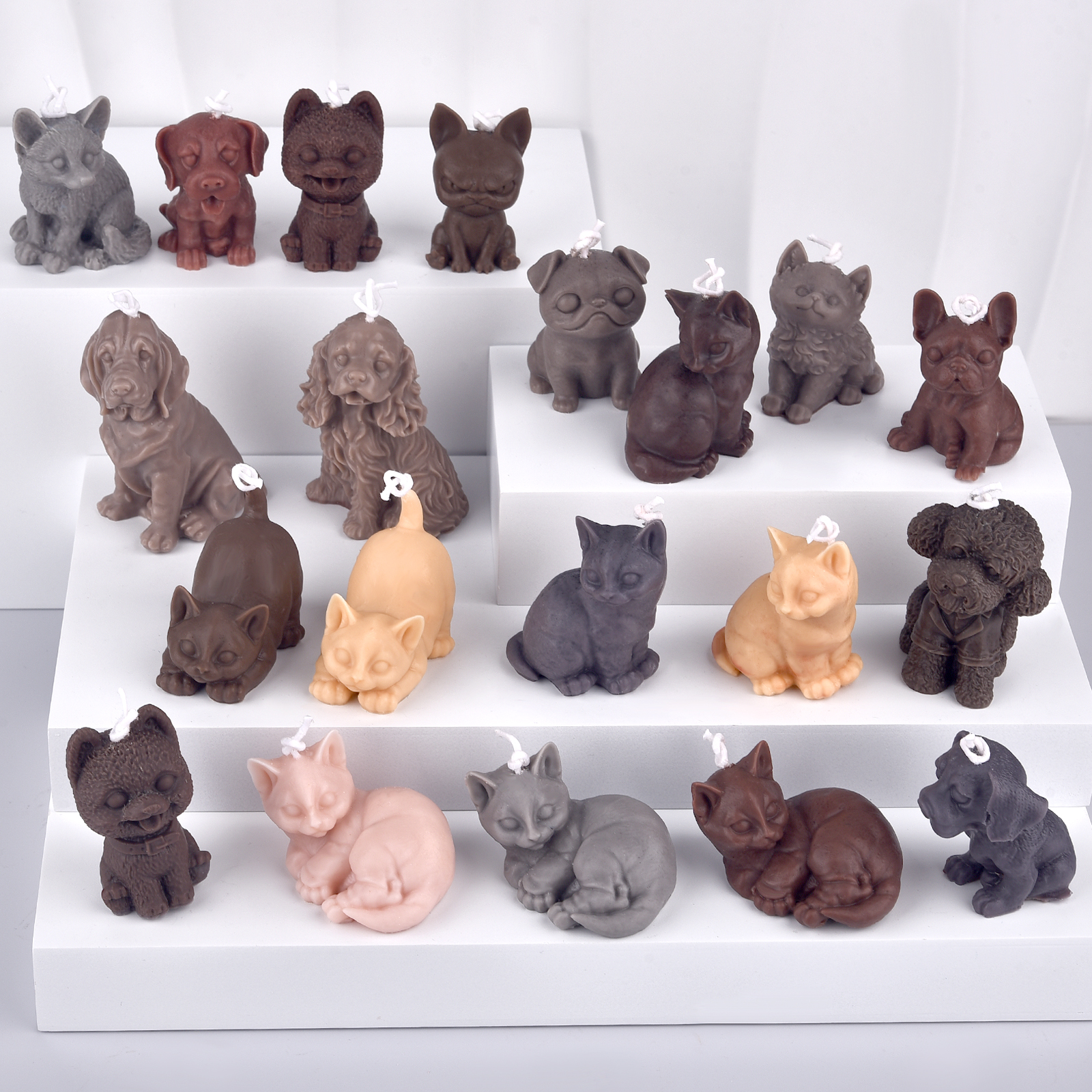 Soap Making Diy - 3D Dogs Cats Silicone Mold For