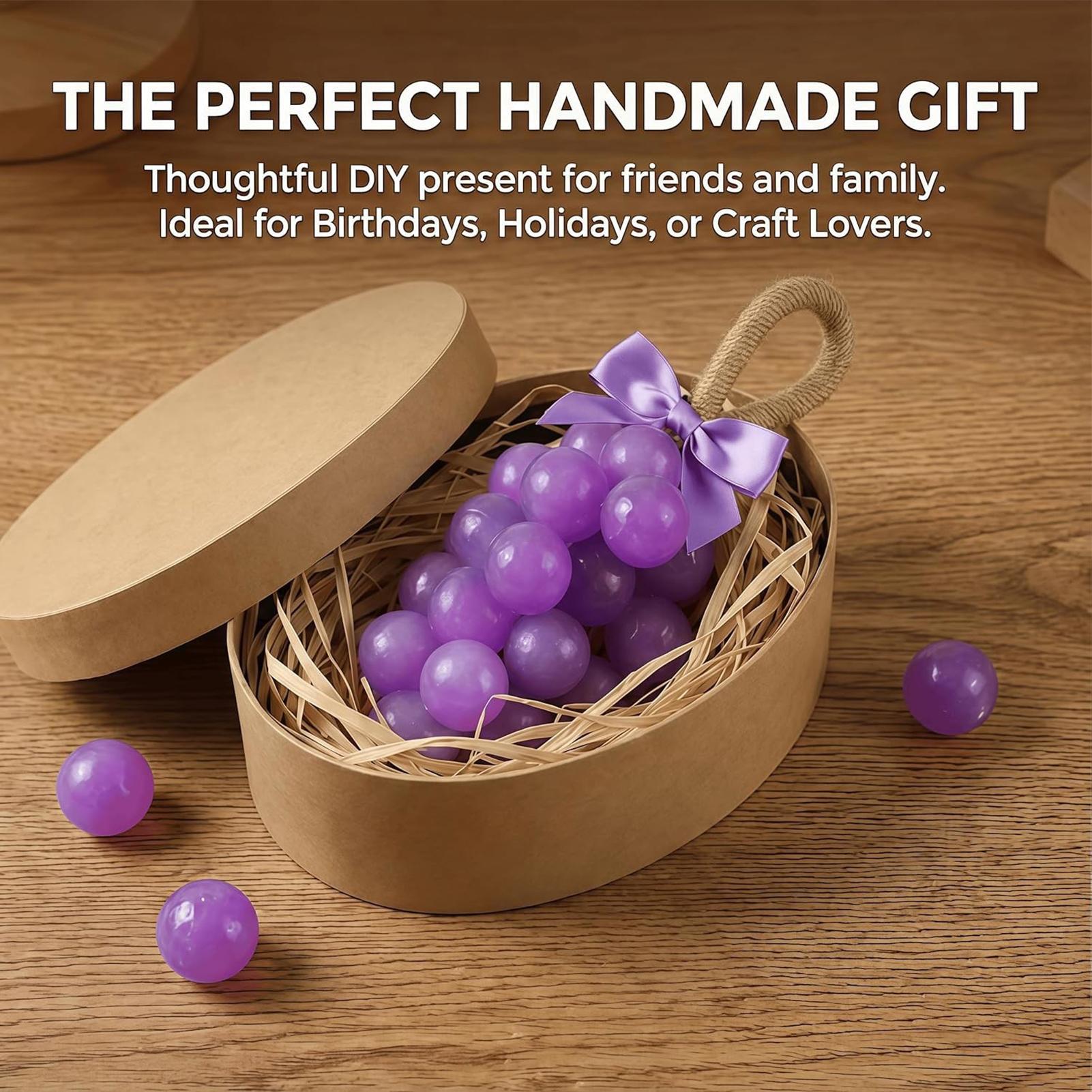 Soap Making Experiment - Grape Soap Mold Easy-Release Food-Grade Craft