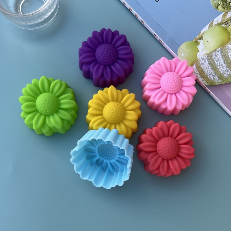 Soap Making Guide - 6 Pcs Set Non-Stick Flower Designs