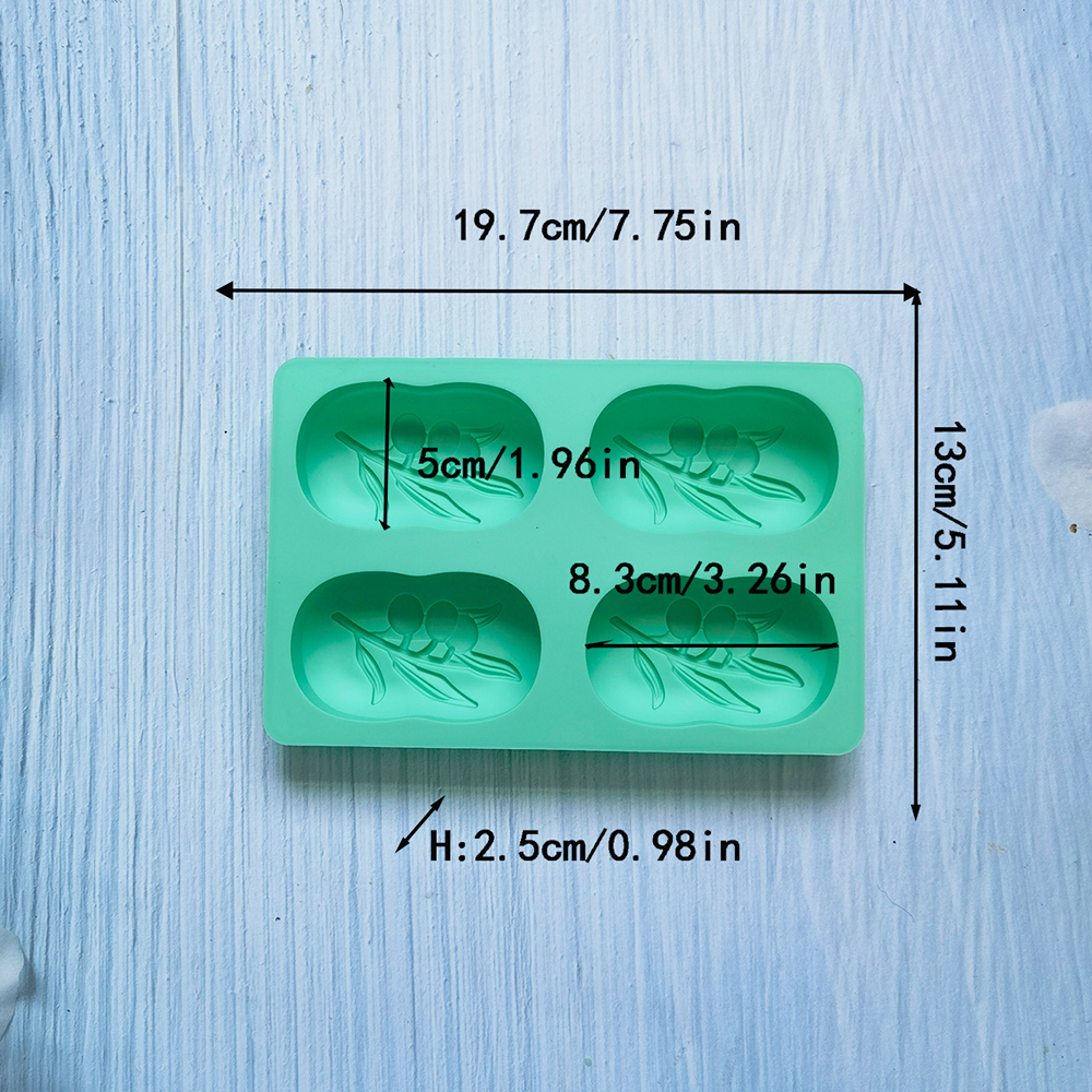 4 Cavities Oval Olive Tree Sil - Soap Making Experiment 리뷰 및 가격