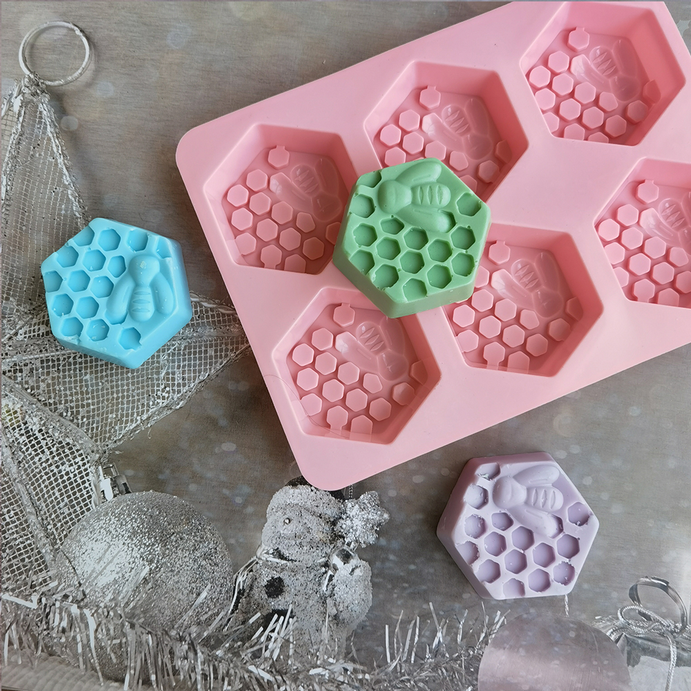 Silicone Hexagonal Bee Soap Mo - Soap Making Vendors 리뷰 및 가격