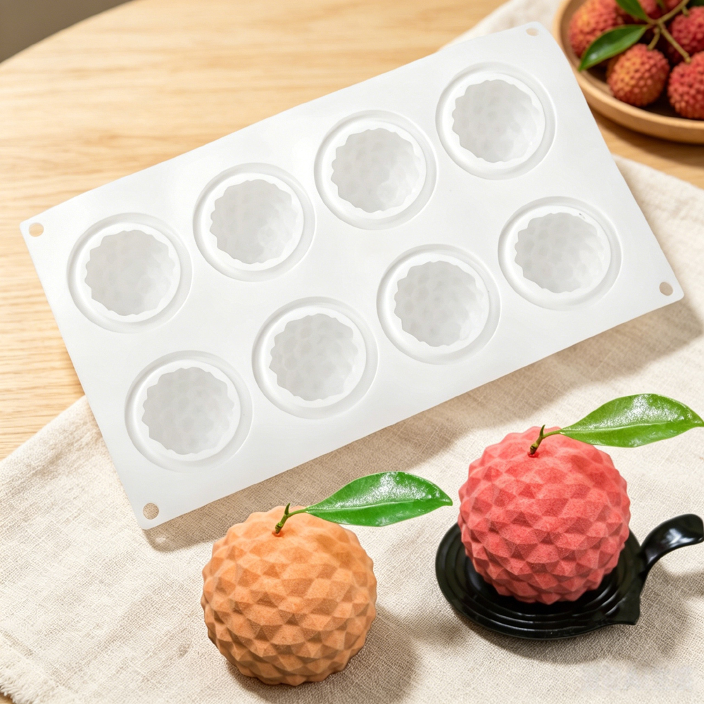 8‑Cavity Lychee Silicone Mold  - Soap Making Guide 리뷰 및 가격