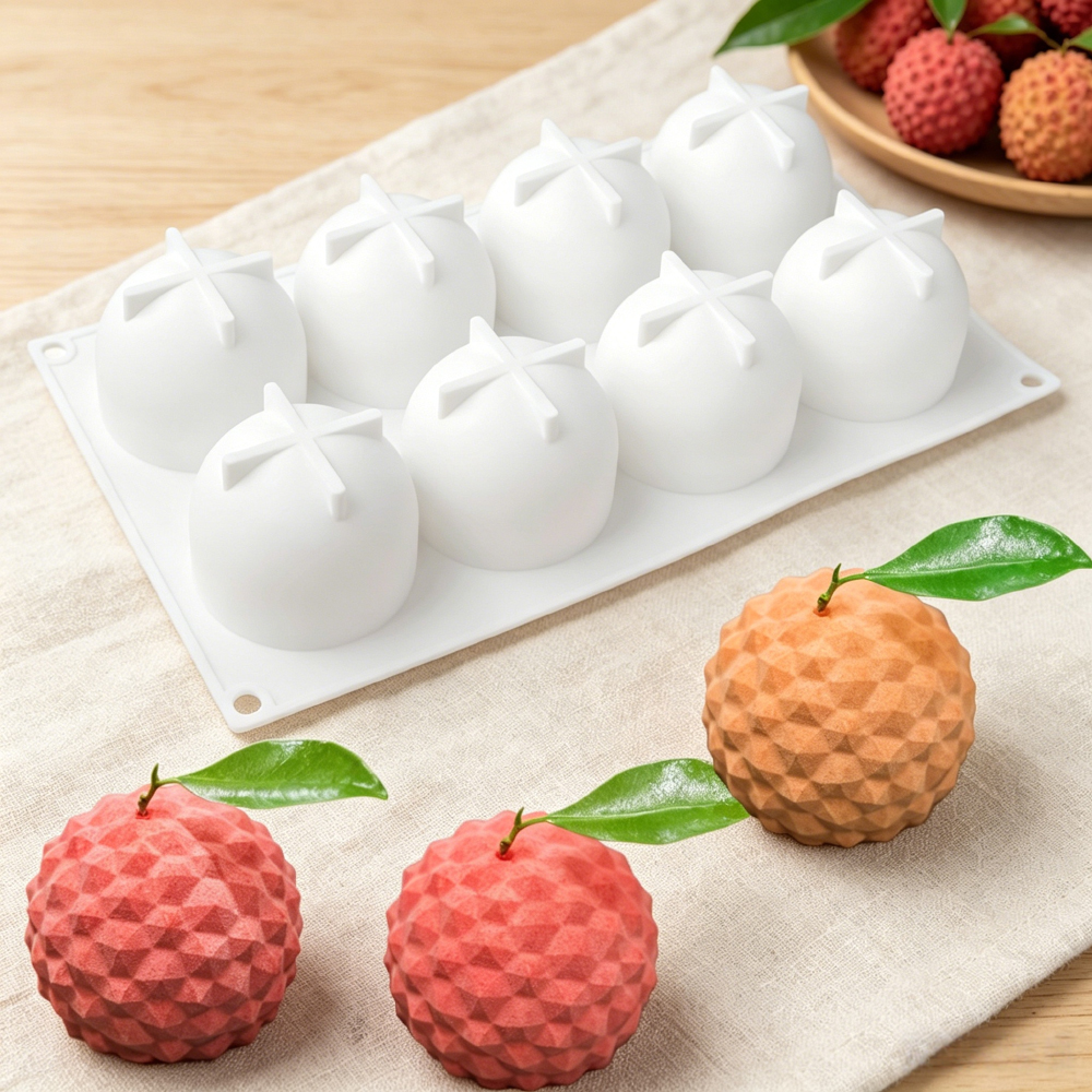 8‑Cavity Lychee Silicone Mold  - Soap Making Guide 리뷰 및 가격