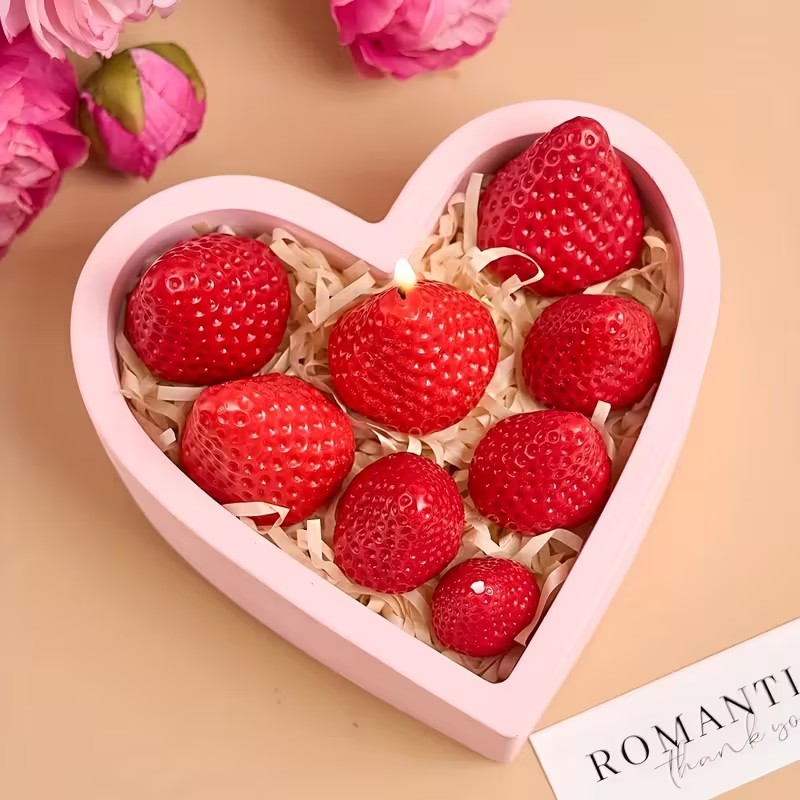 Strawberry Silicone Candle Mol - Soap Making Guide 리뷰 및 가격