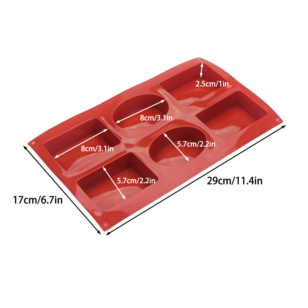 Silicone Rectangle Oval Combo  - Soap Making Guide 리뷰 및 가격