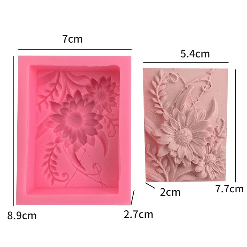 1pc 3D Square Rose Flower Sili - Soap Making Experiment 리뷰 및 가격