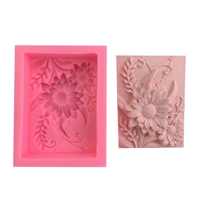 1pc 3D Square Rose Flower Sili - Soap Making Experiment 리뷰 및 가격