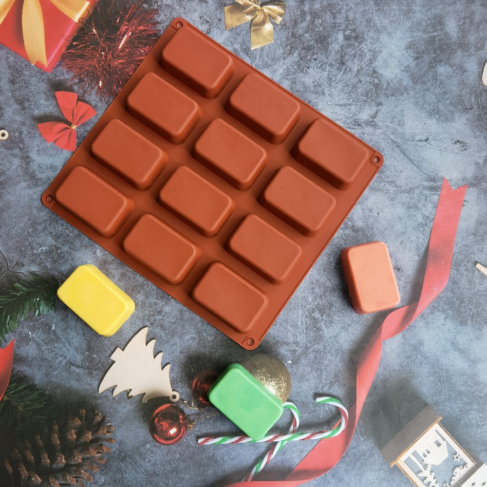 12 Cavity Square Silicone Soap - Soap Making Vendors 리뷰 및 가격