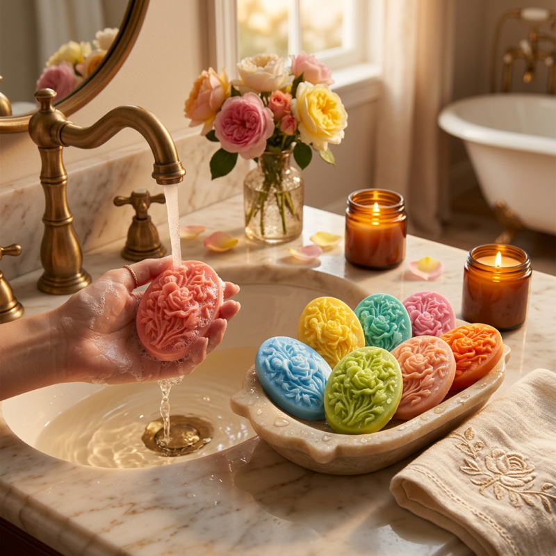 4 Silicone mold with flower sh - Soap Making Guide 리뷰 및 가격