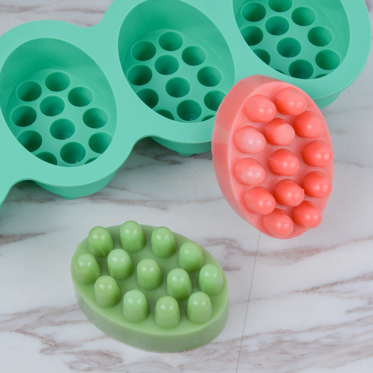 4 Hole Oval Massage Soap Silic - Soap Making Vendors 리뷰 및 가격